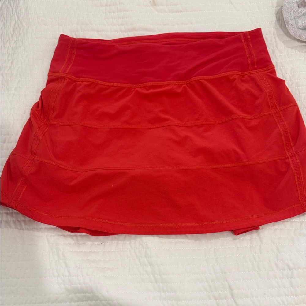 Lululemon Red Athletic Skirt
